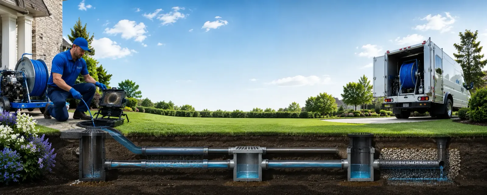 Outdoor drain cleaning information for Glocester, RI